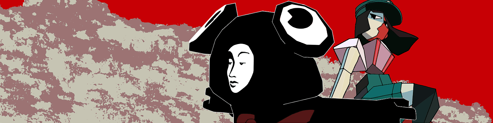 A transparent image of ENA yelling into a megaphone.